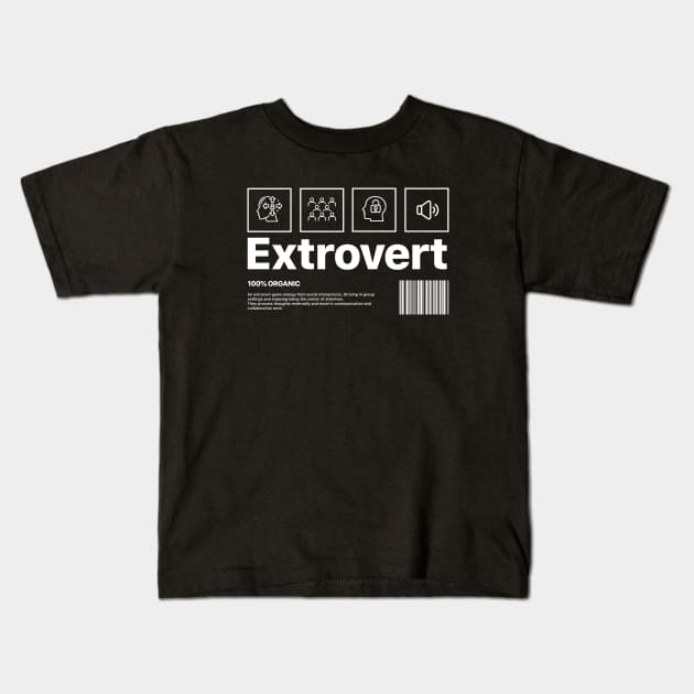 Extrovert Kids T-Shirt by artslave